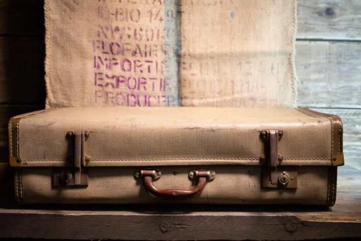 Vintage travel trunk