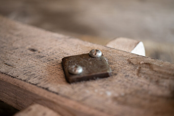 Wood candlestick holder- beach house